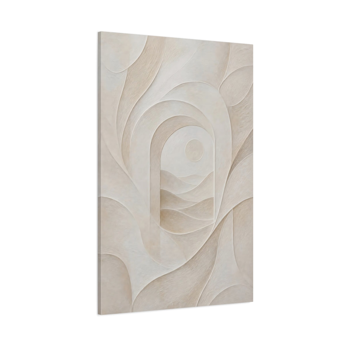 Side Mockup 1. Hidden Abstract Arch Portal shown as canvas print