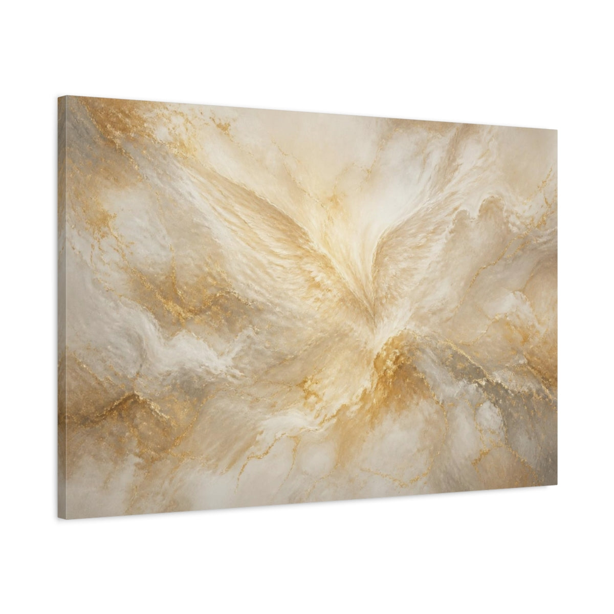 Main Mockup. Hidden Angel Wing shown as canvas print