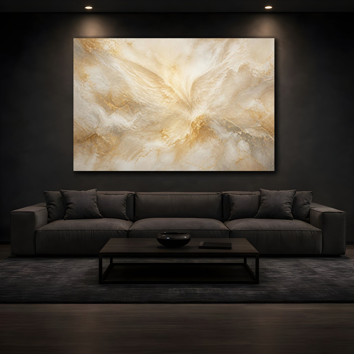 Mockup 3. Hidden Angel Wing shown as canvas print