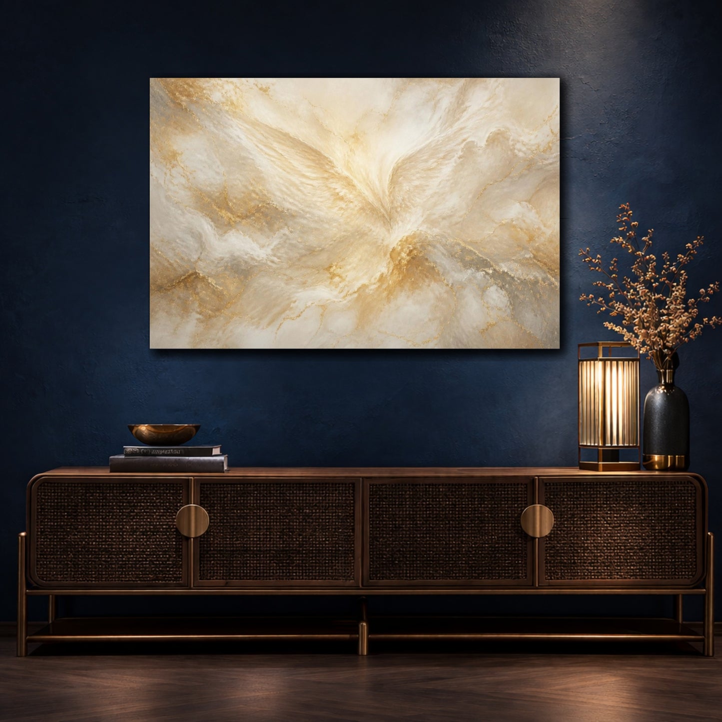 Mockup 4. Hidden Angel Wing shown as canvas print