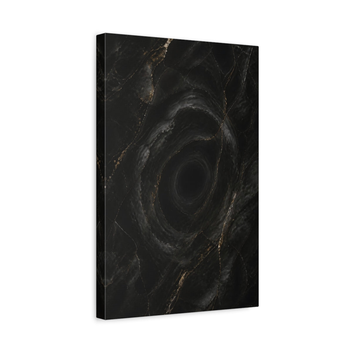 Side Mockup 4. Hidden Black Vortex shown as canvas print