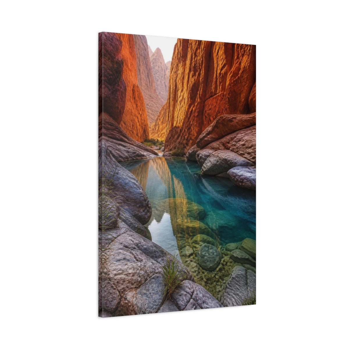 Main Mockup. Hidden Canyon Landscape shown as canvas print