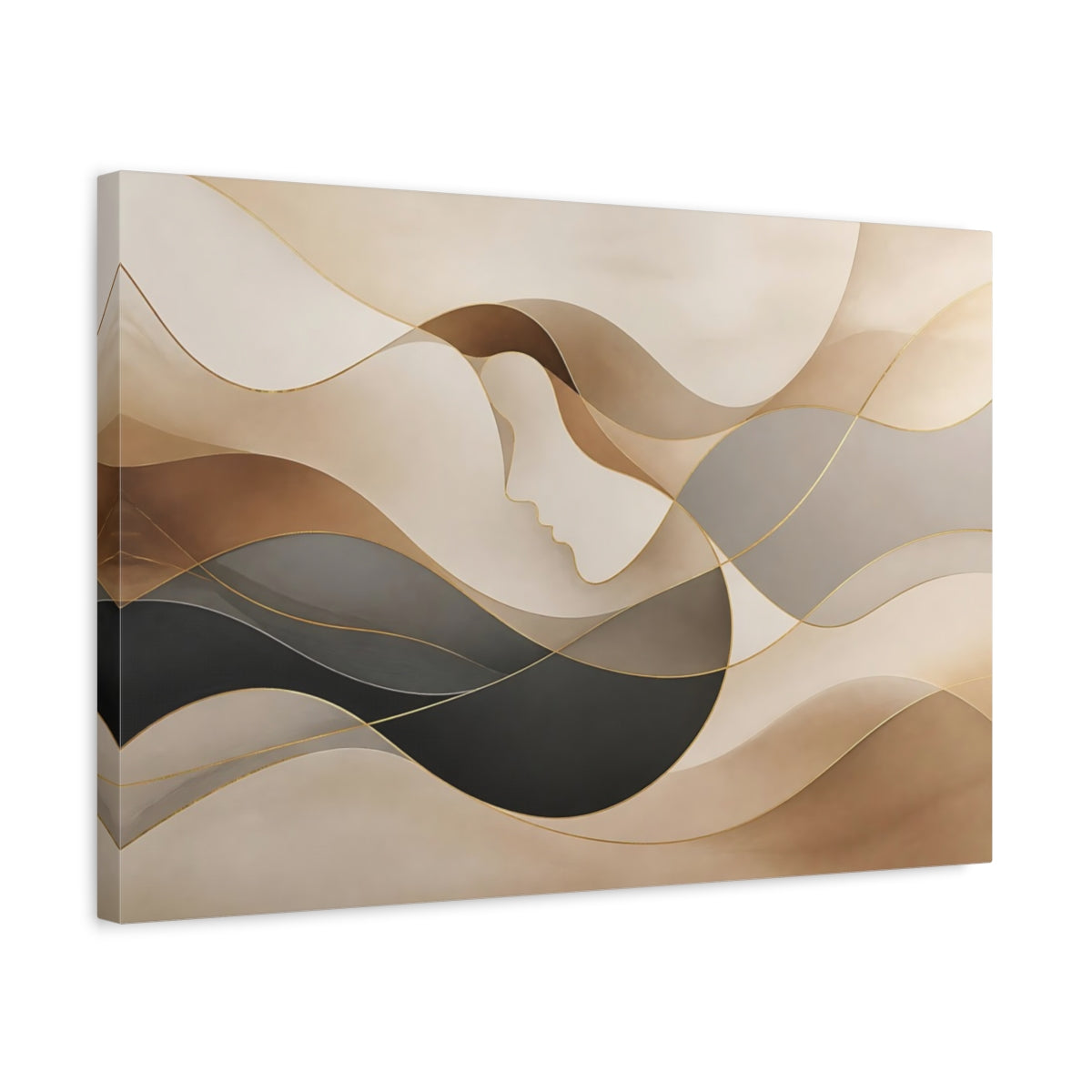 Side Mockup 3. Hidden Face Curve shown as canvas print
