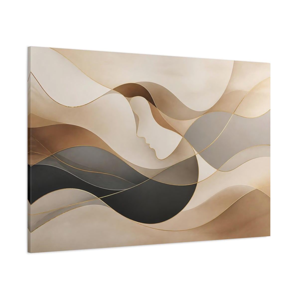Side Mockup 1. Hidden Face Curve shown as canvas print