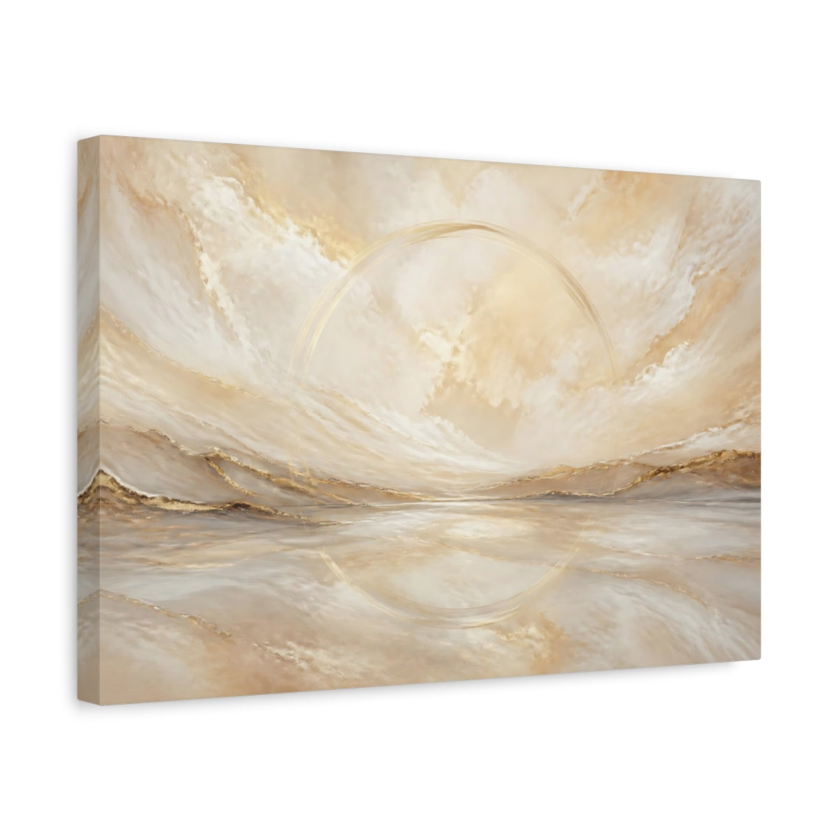 Side Mockup 4. Hidden Floating Ring shown as canvas print