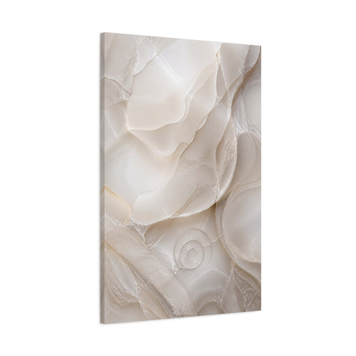 Main Mockup. Hidden Glassy Layers shown as canvas print
