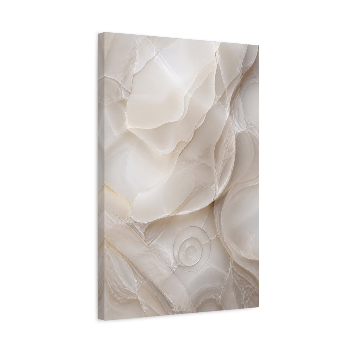 Side Mockup 3. Hidden Glassy Layers shown as canvas print