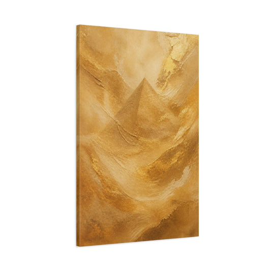 Main Mockup. Hidden Gold Pyramid shown as canvas print