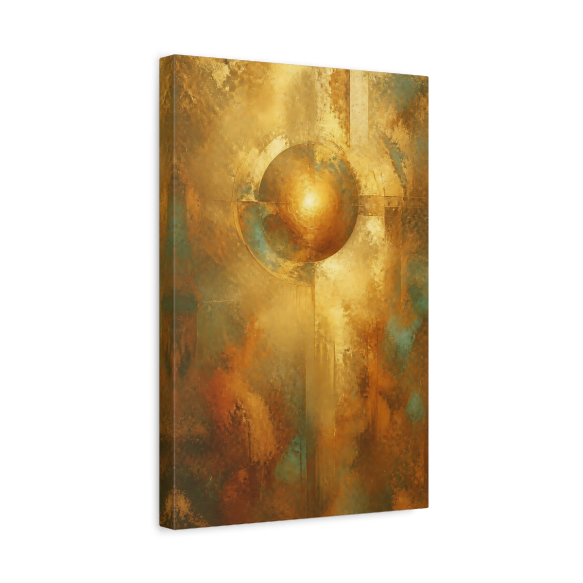 Side Mockup 4. Hidden Golden Orb shown as canvas print