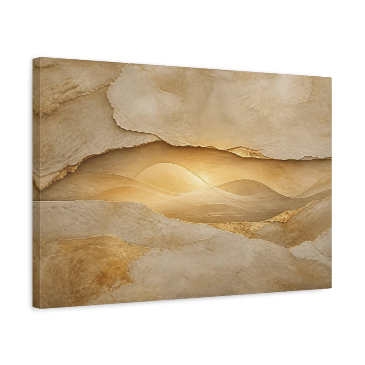 Side Mockup 3. Hidden Inner Glow shown as canvas print