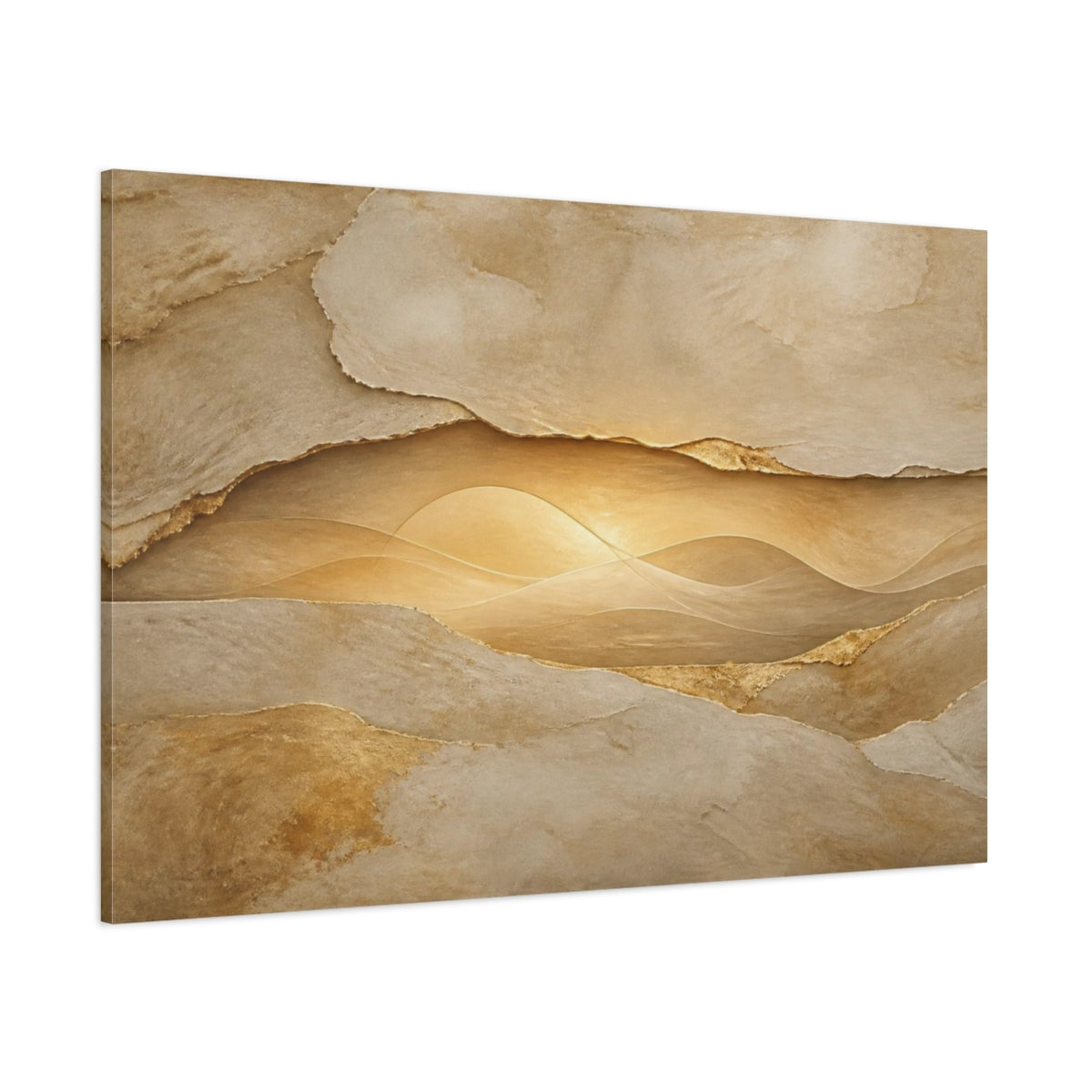 Side Mockup 1. Hidden Inner Glow shown as canvas print