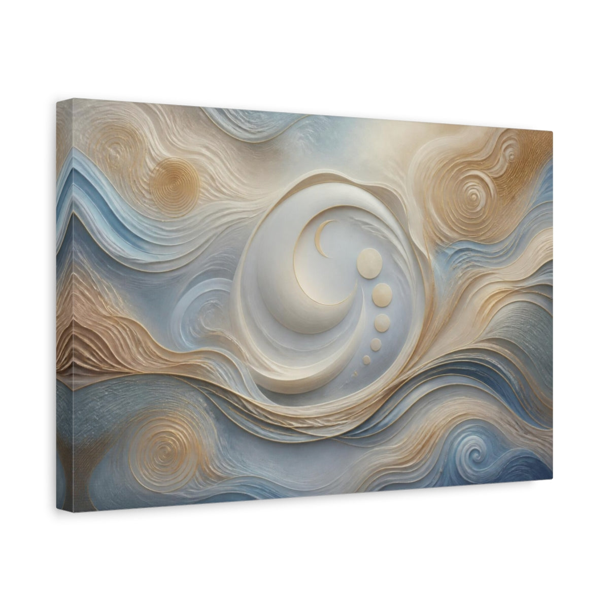 Side Mockup 4. Hidden Moon Path shown as canvas print