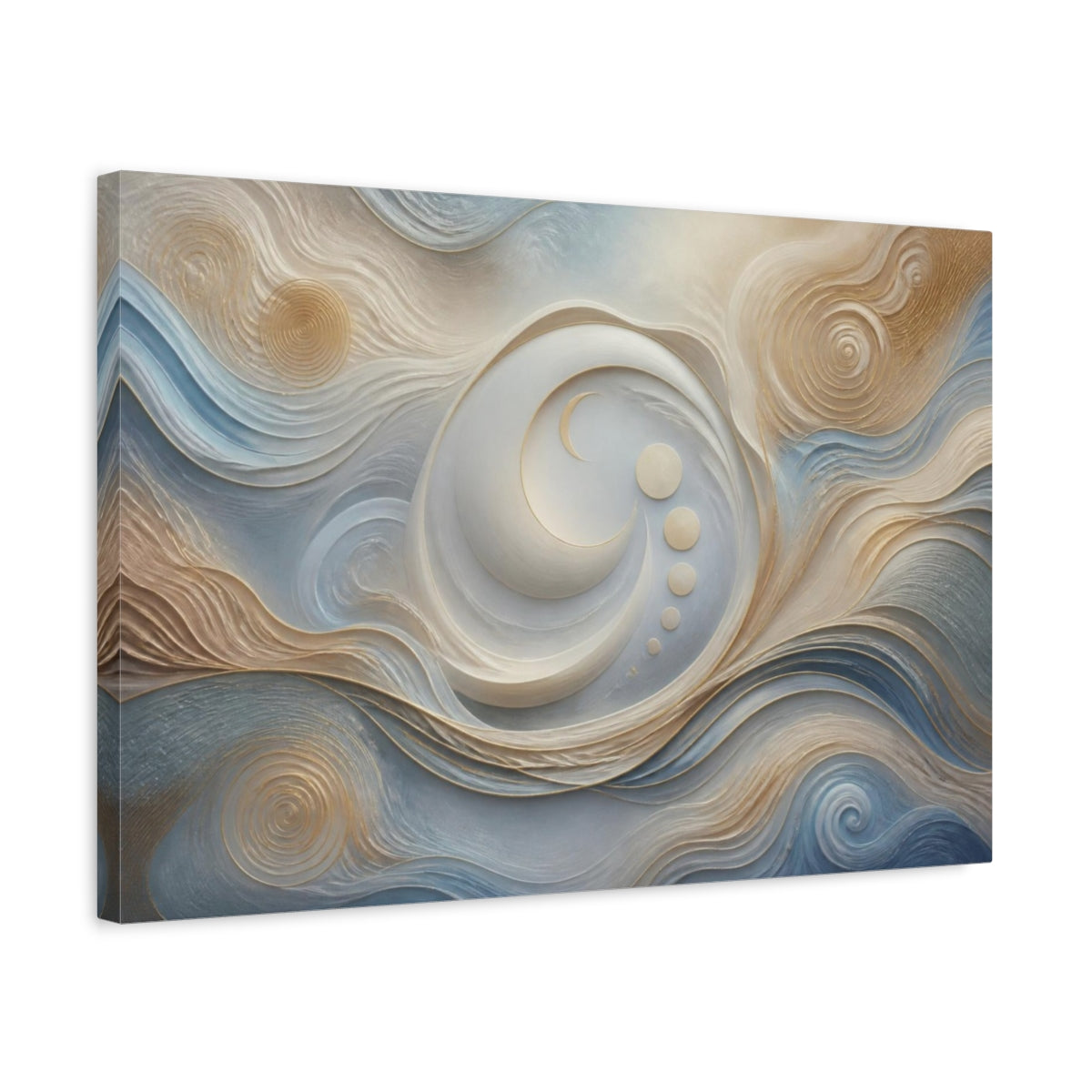 Side Mockup 3. Hidden Moon Path shown as canvas print