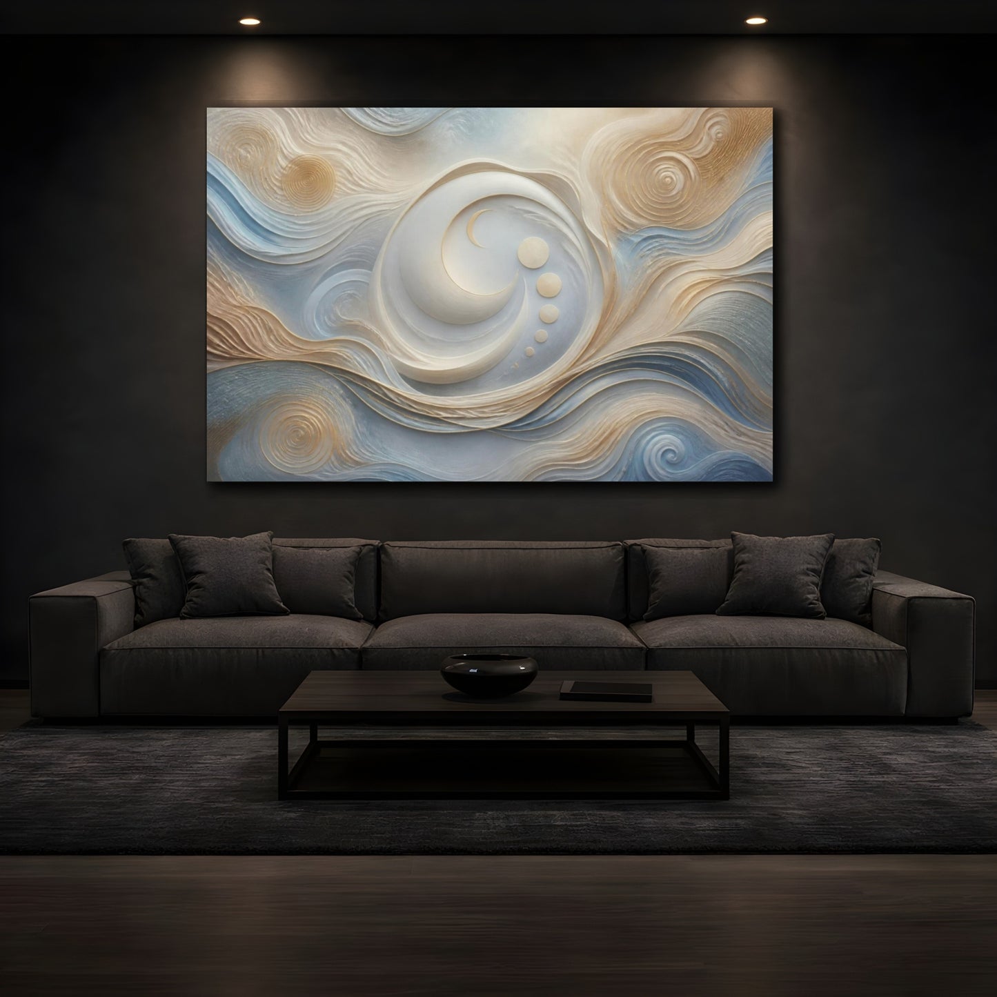 Mockup 3. Hidden Moon Path shown as canvas print