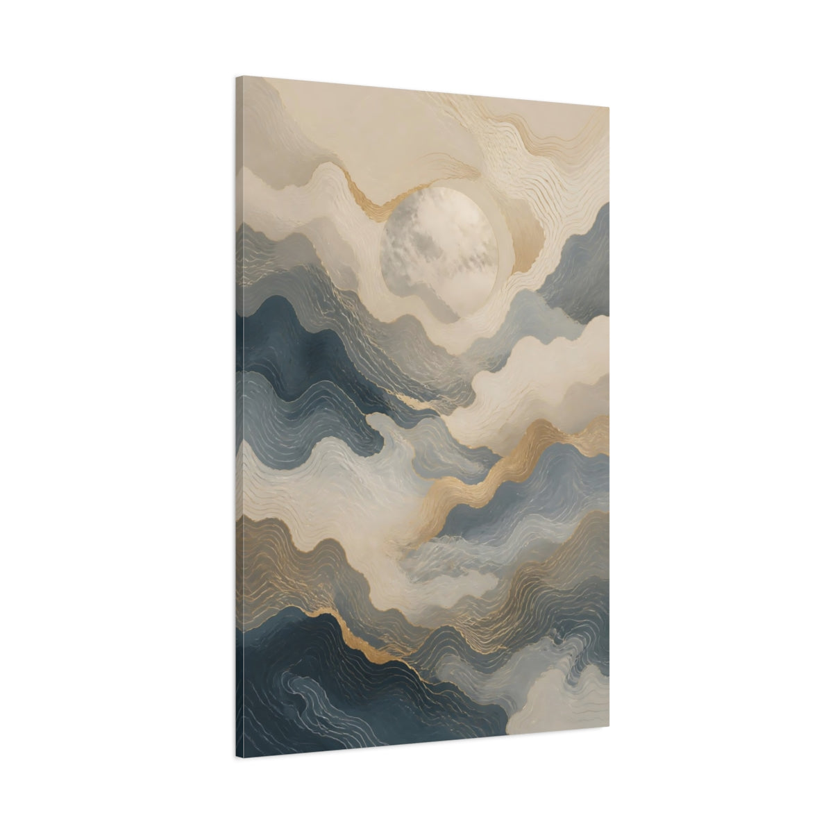 Side Mockup 1. Hidden Moon Portal shown as canvas print