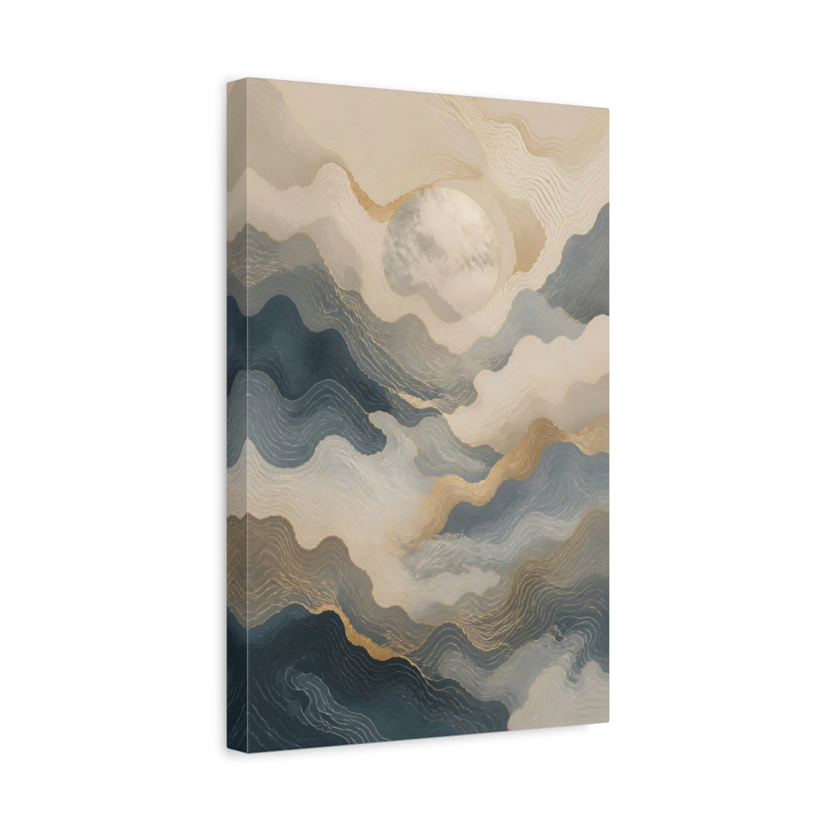 Side Mockup 4. Hidden Moon Portal shown as canvas print