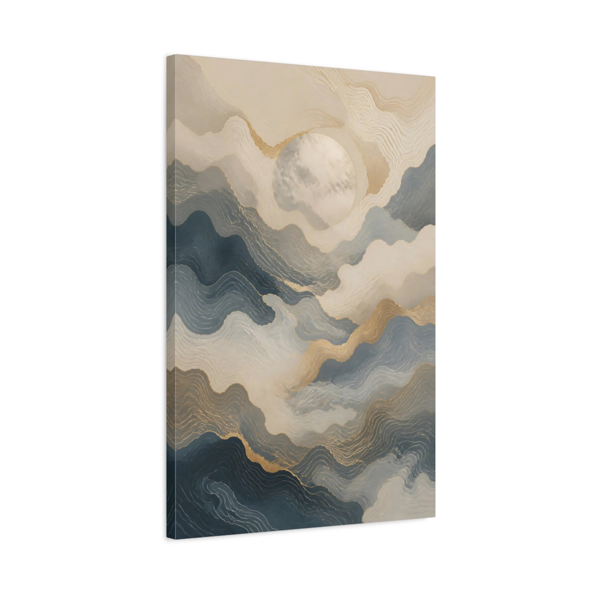 Side Mockup 2. Hidden Moon Portal shown as canvas print