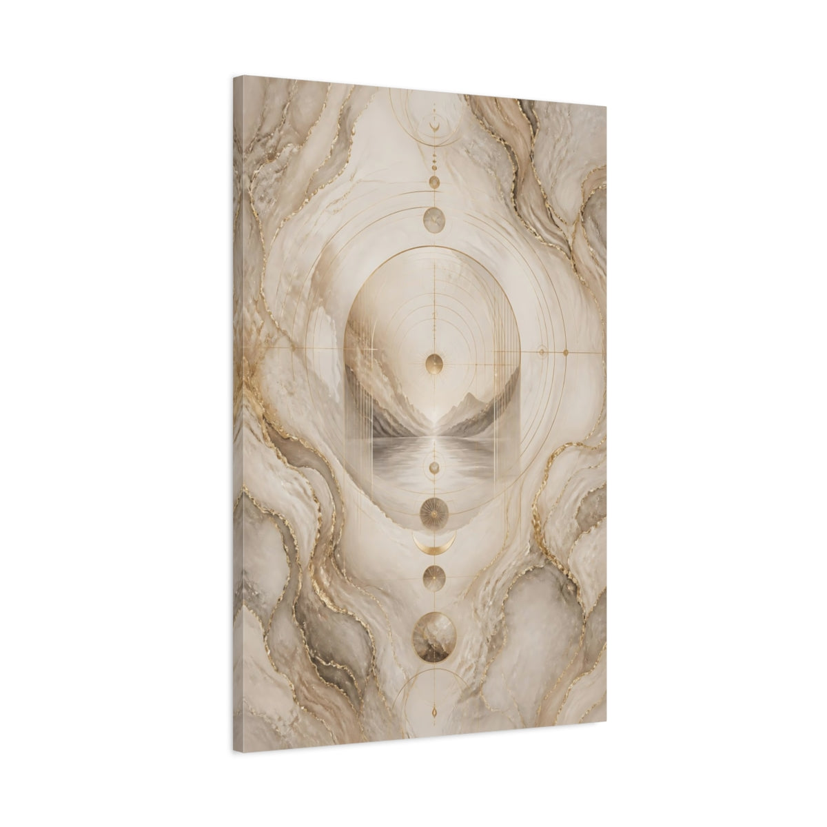 Main Mockup. Hidden Portal Landscape shown as canvas print