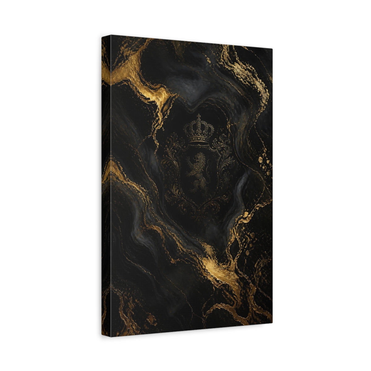 Side Mockup 4. Hidden Royal Crest shown as canvas print