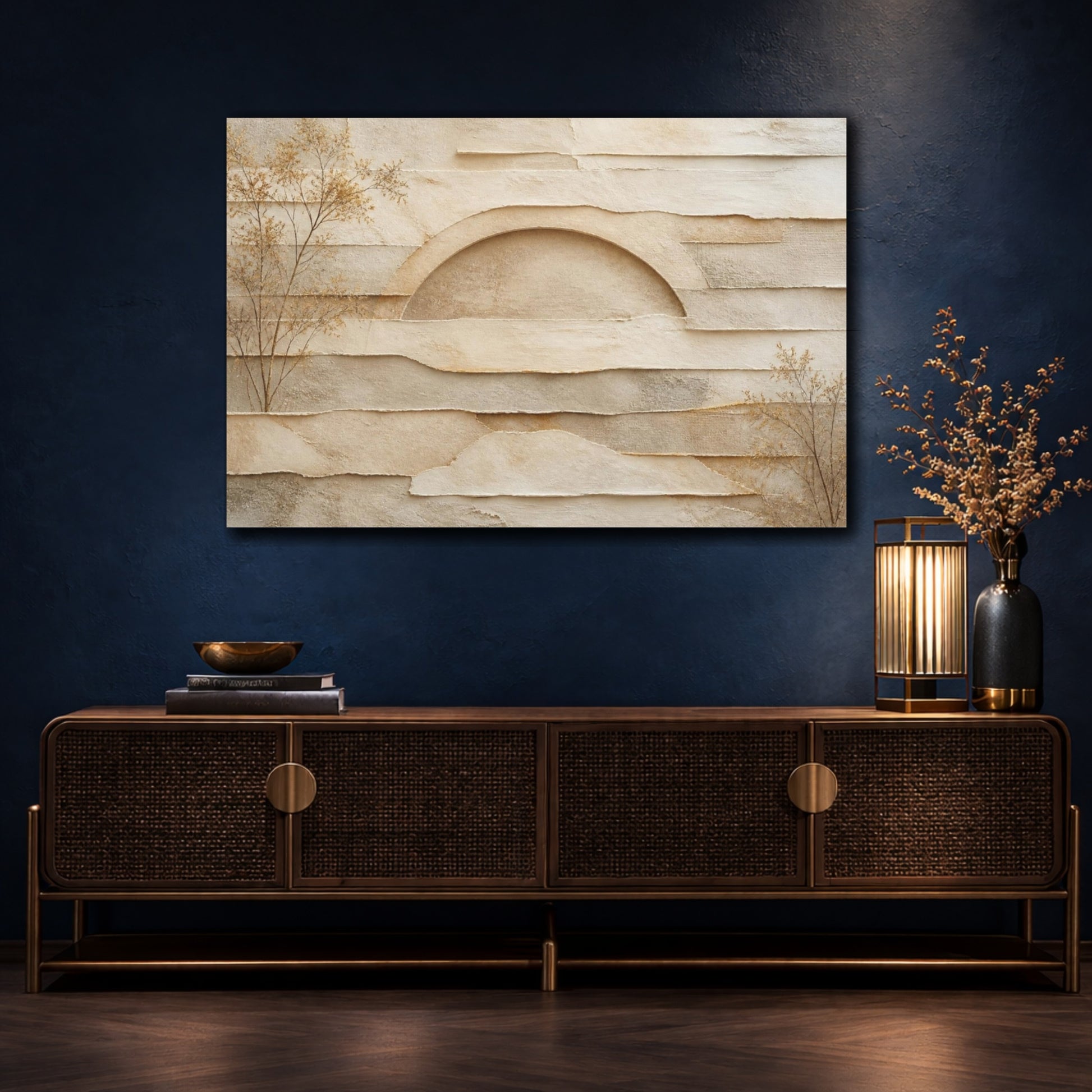 Mockup 4. Hidden Soft Arch shown as canvas print