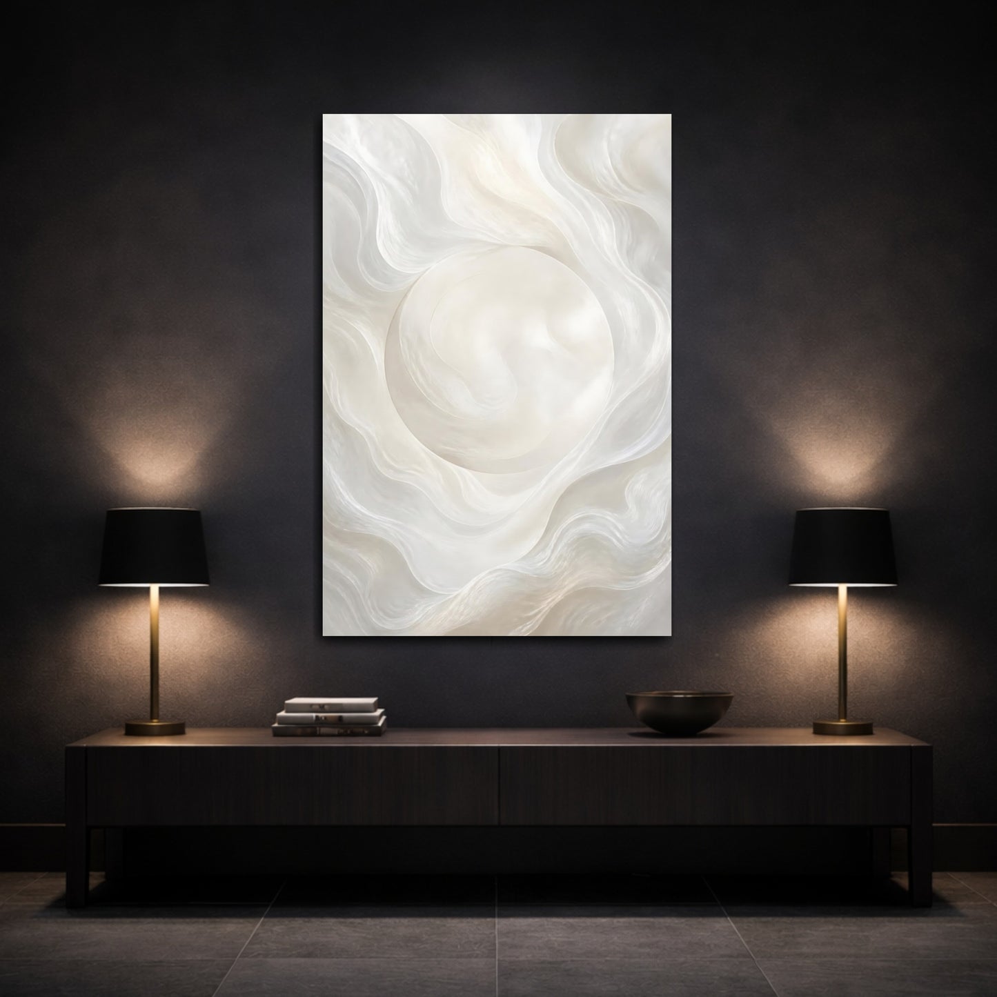 Mockup 3. Hidden Soft Circle shown as canvas print