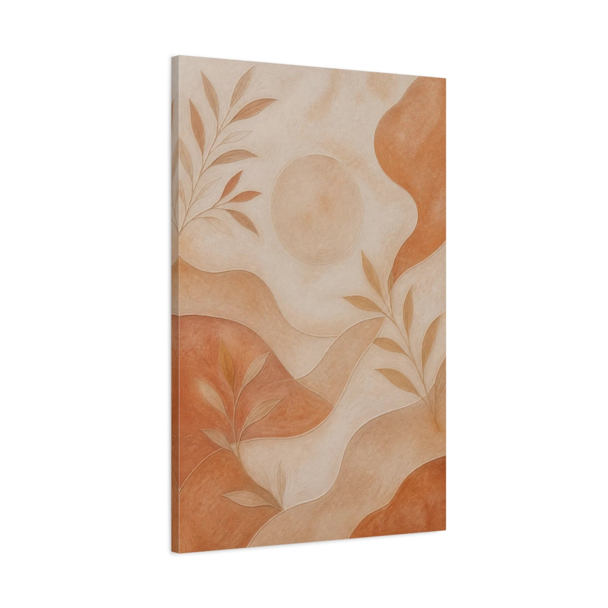 Main Mockup. Hidden Sun Circle shown as canvas print