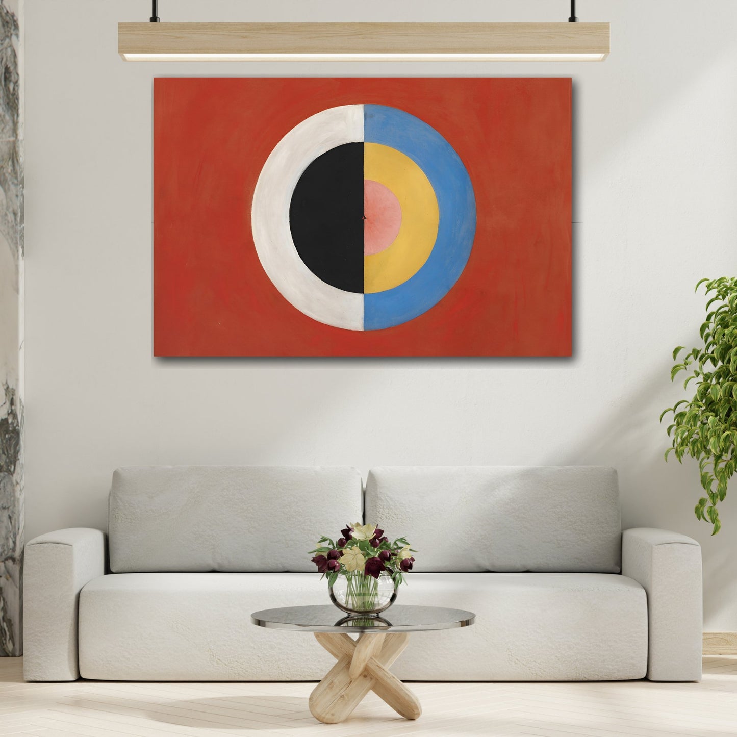 Hilma af Klint Svanen - Canvas Wall Art Print Reproduction