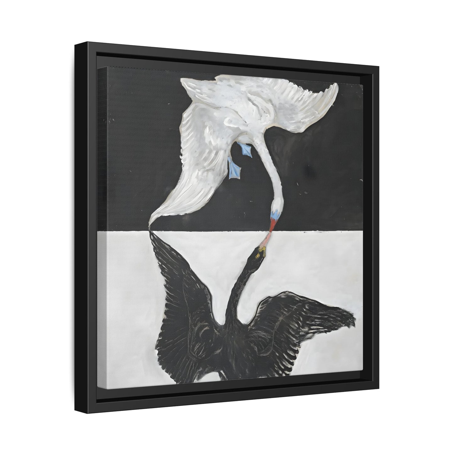 Hilma Af Klint Swan Canvas Print - Black White Wall Art - YesArtYes