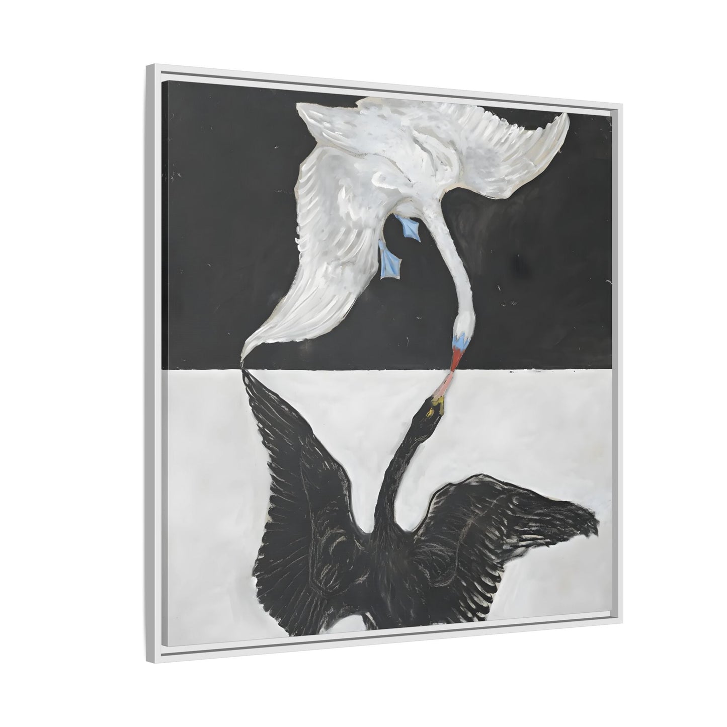 Hilma Af Klint Swan Canvas Print - Black White Wall Art - YesArtYes