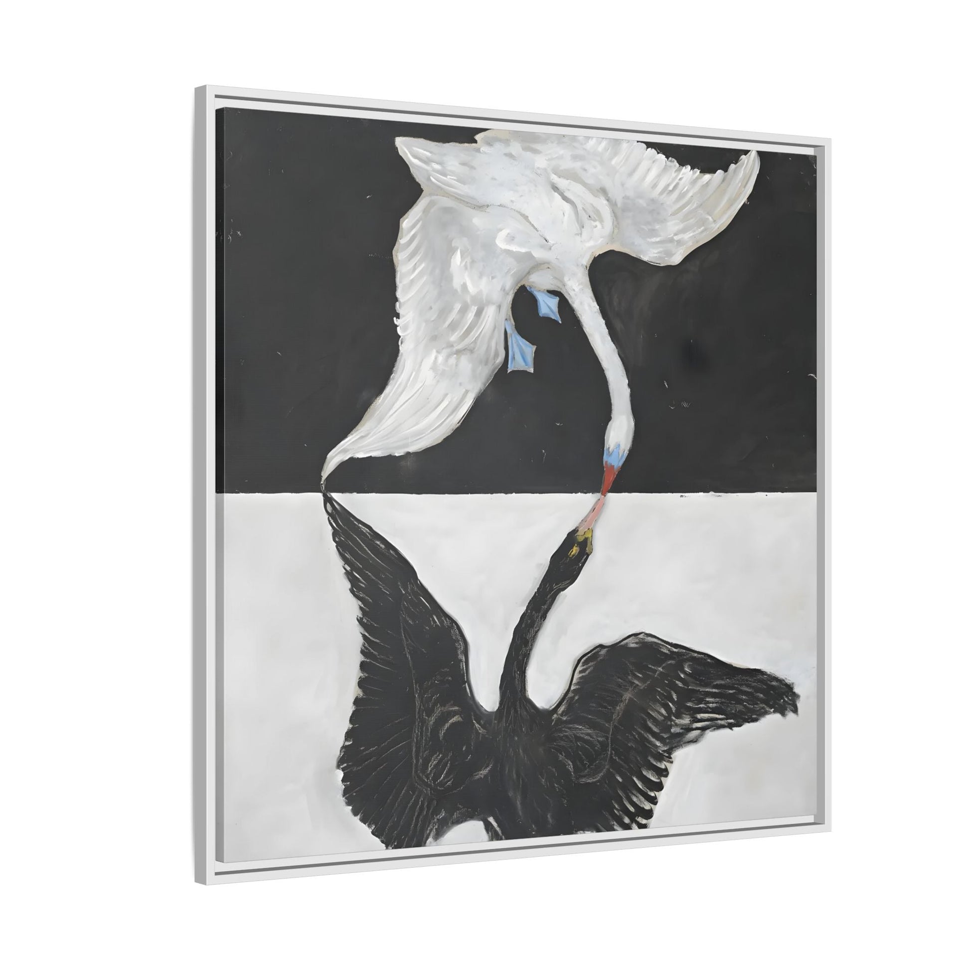 Hilma Af Klint Swan Canvas Print - Black White Wall Art - YesArtYes