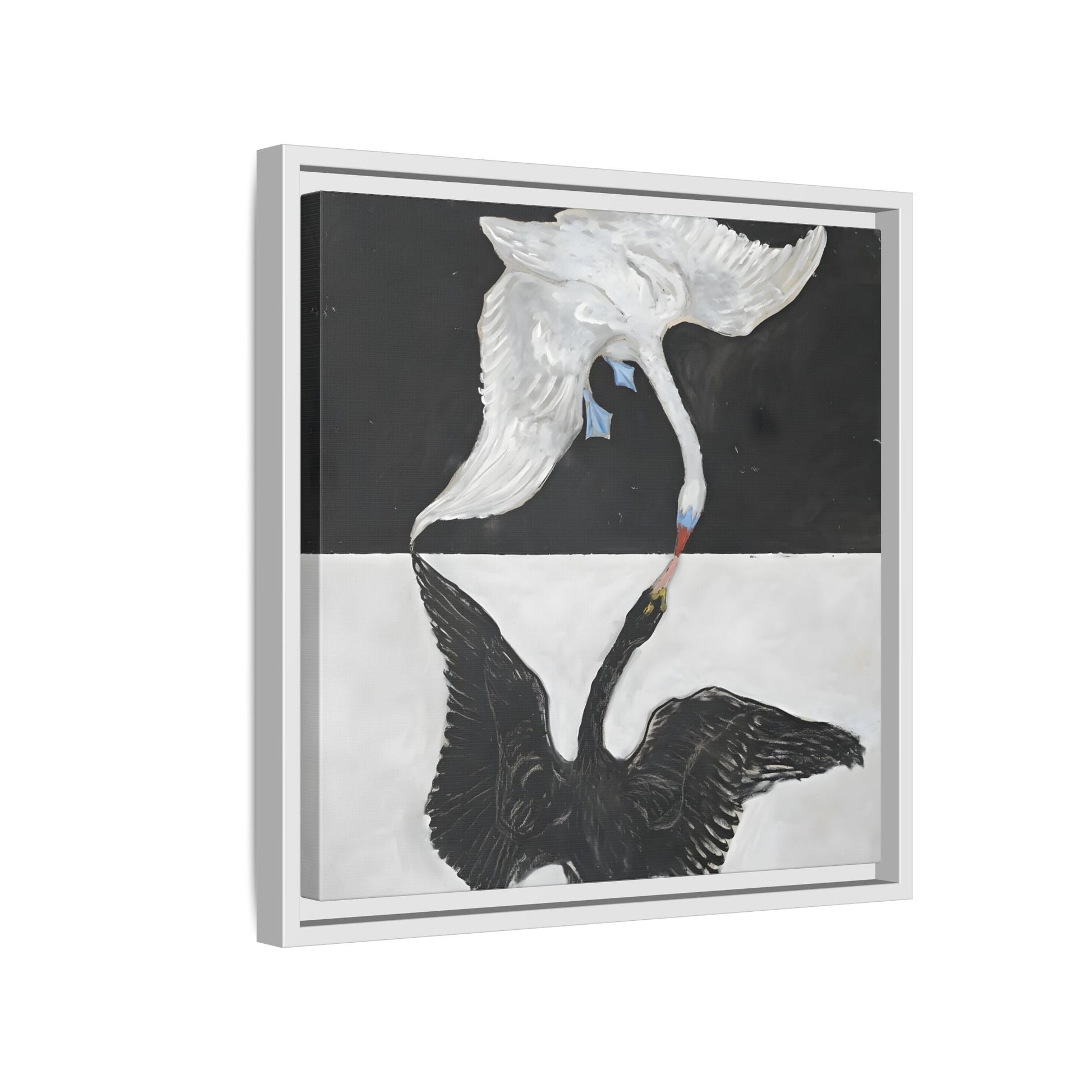 Hilma Af Klint Swan Canvas Print - Black White Wall Art - YesArtYes