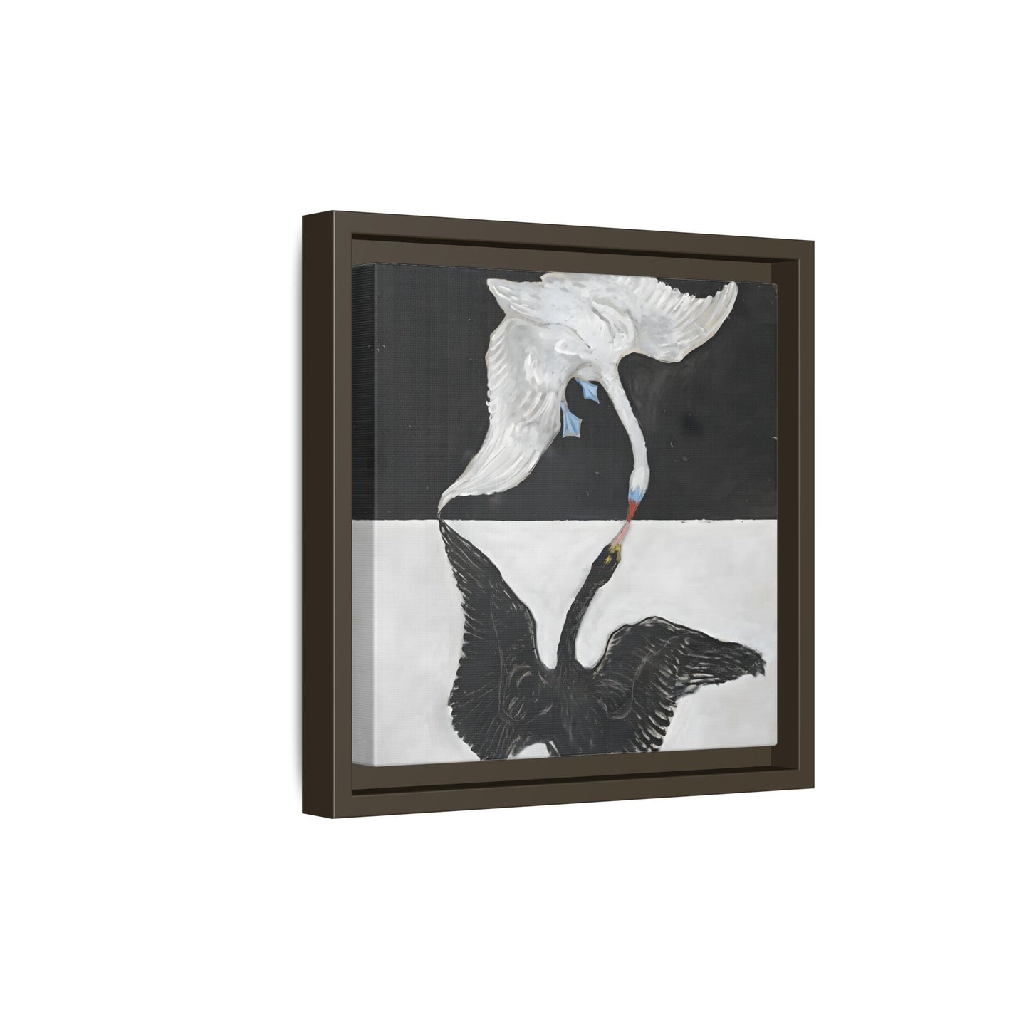 Hilma Af Klint Swan Canvas Print - Black White Wall Art - YesArtYes