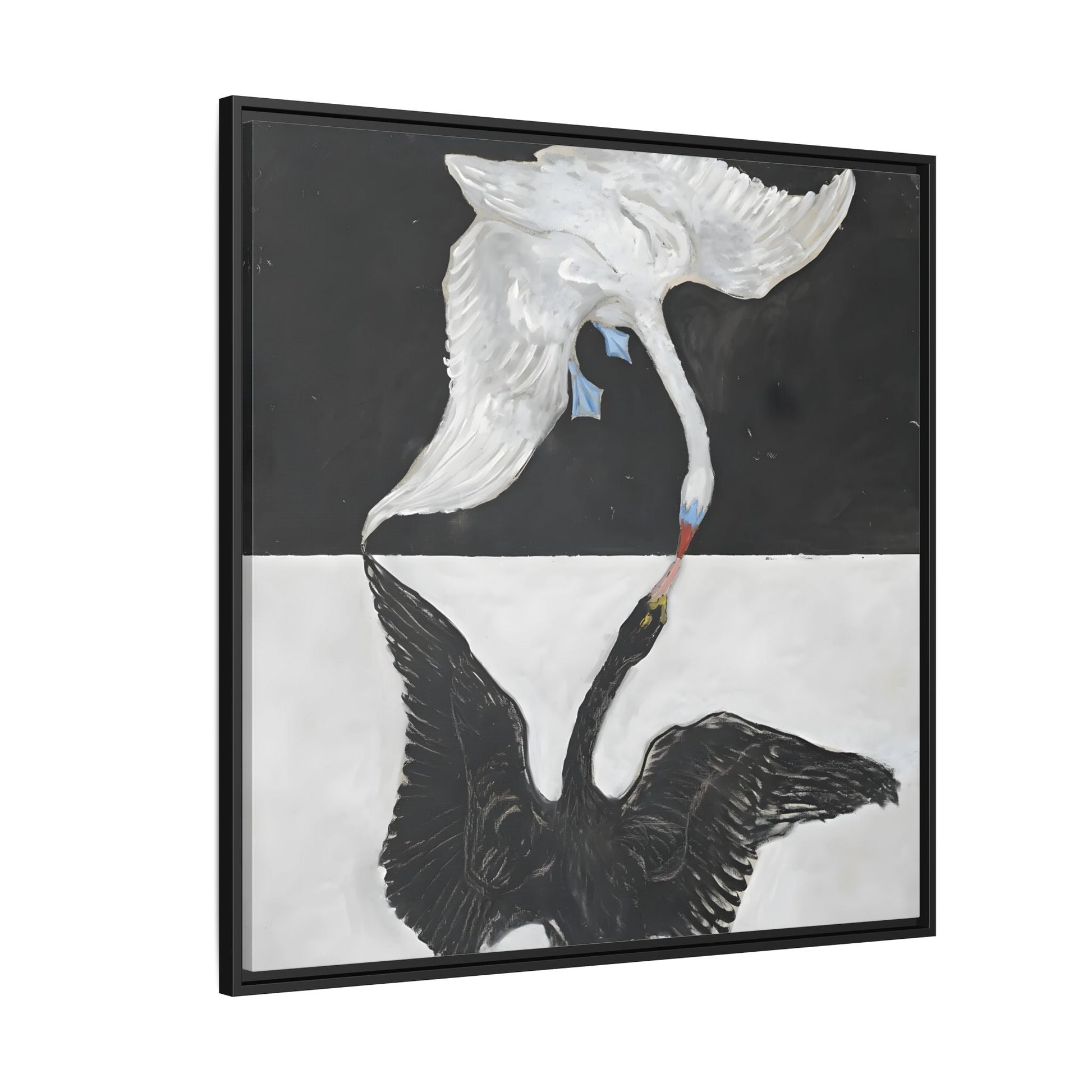 Hilma Af Klint Swan Canvas Print - Black White Wall Art - YesArtYes