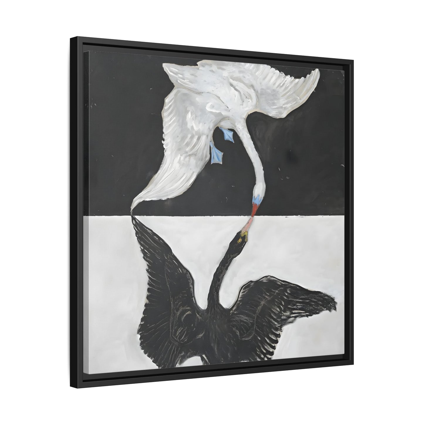 Hilma Af Klint Swan Canvas Print - Black White Wall Art - YesArtYes