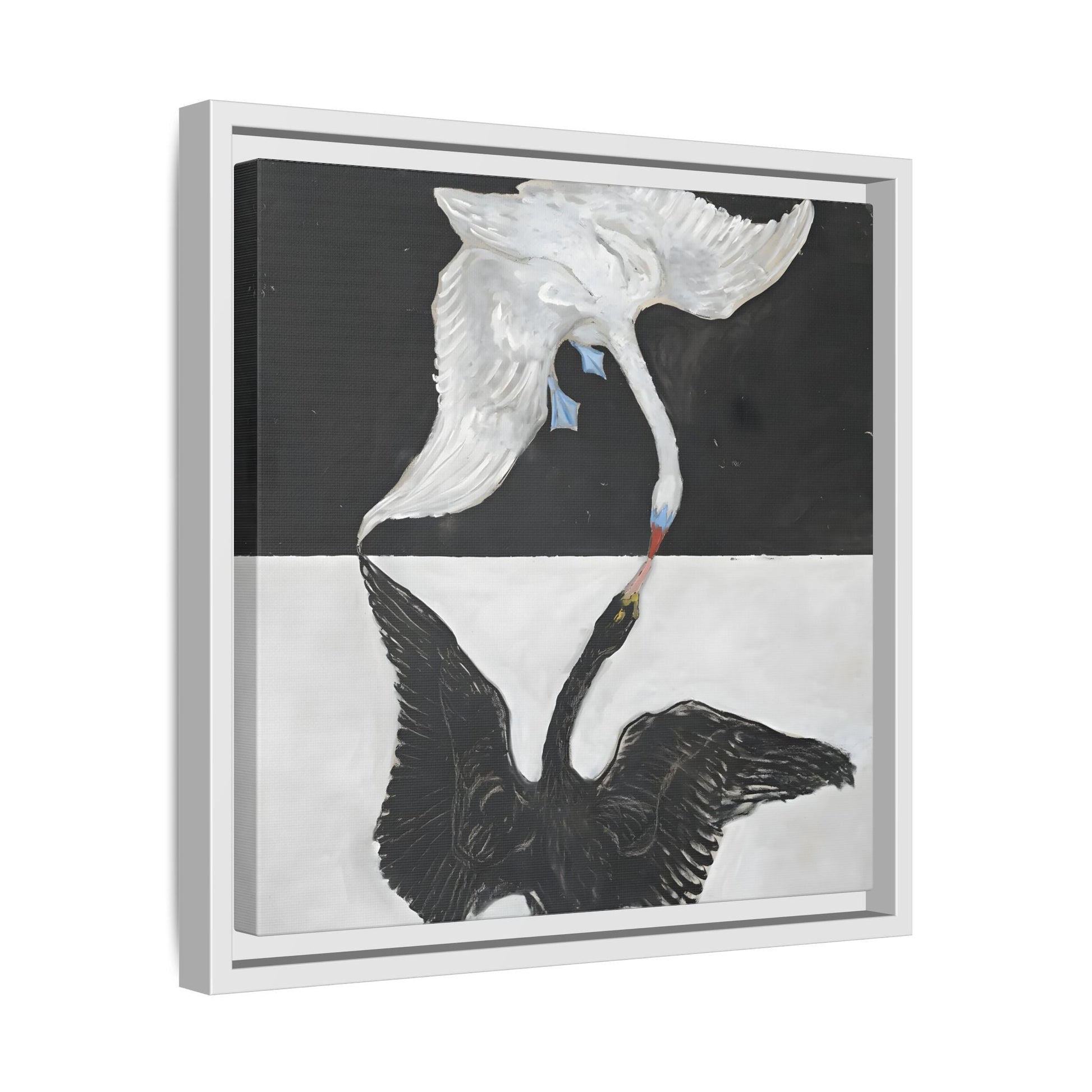 Hilma Af Klint Swan Canvas Print - Black White Wall Art - YesArtYes