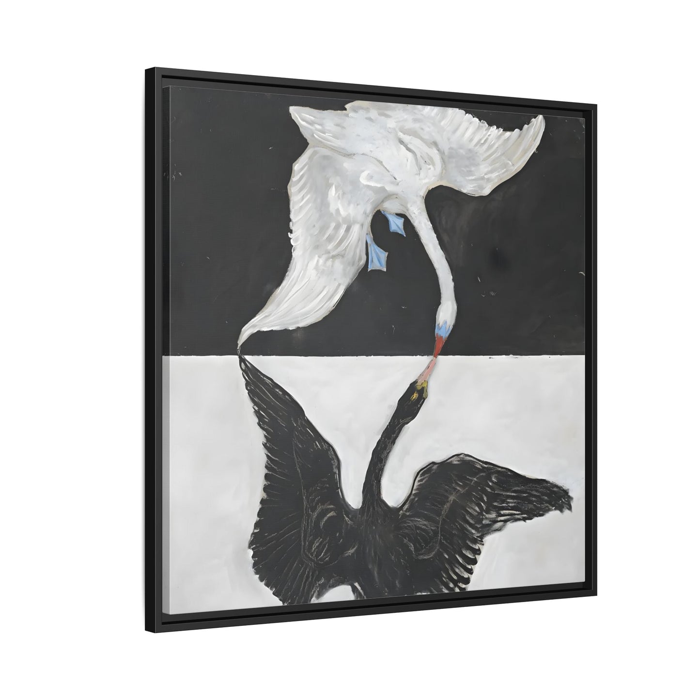 Hilma Af Klint Swan Canvas Print - Black White Wall Art - YesArtYes