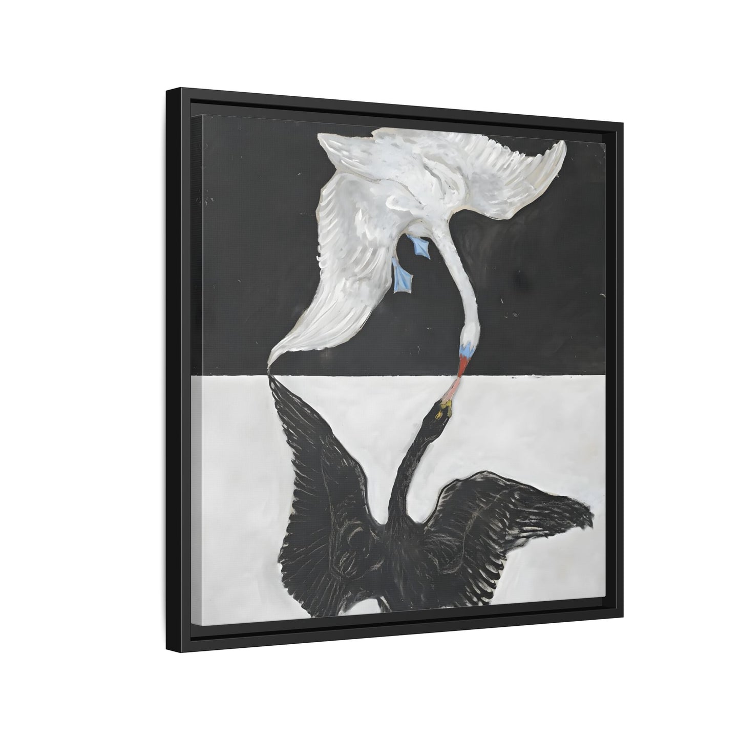 Hilma Af Klint Swan Canvas Print - Black White Wall Art - YesArtYes