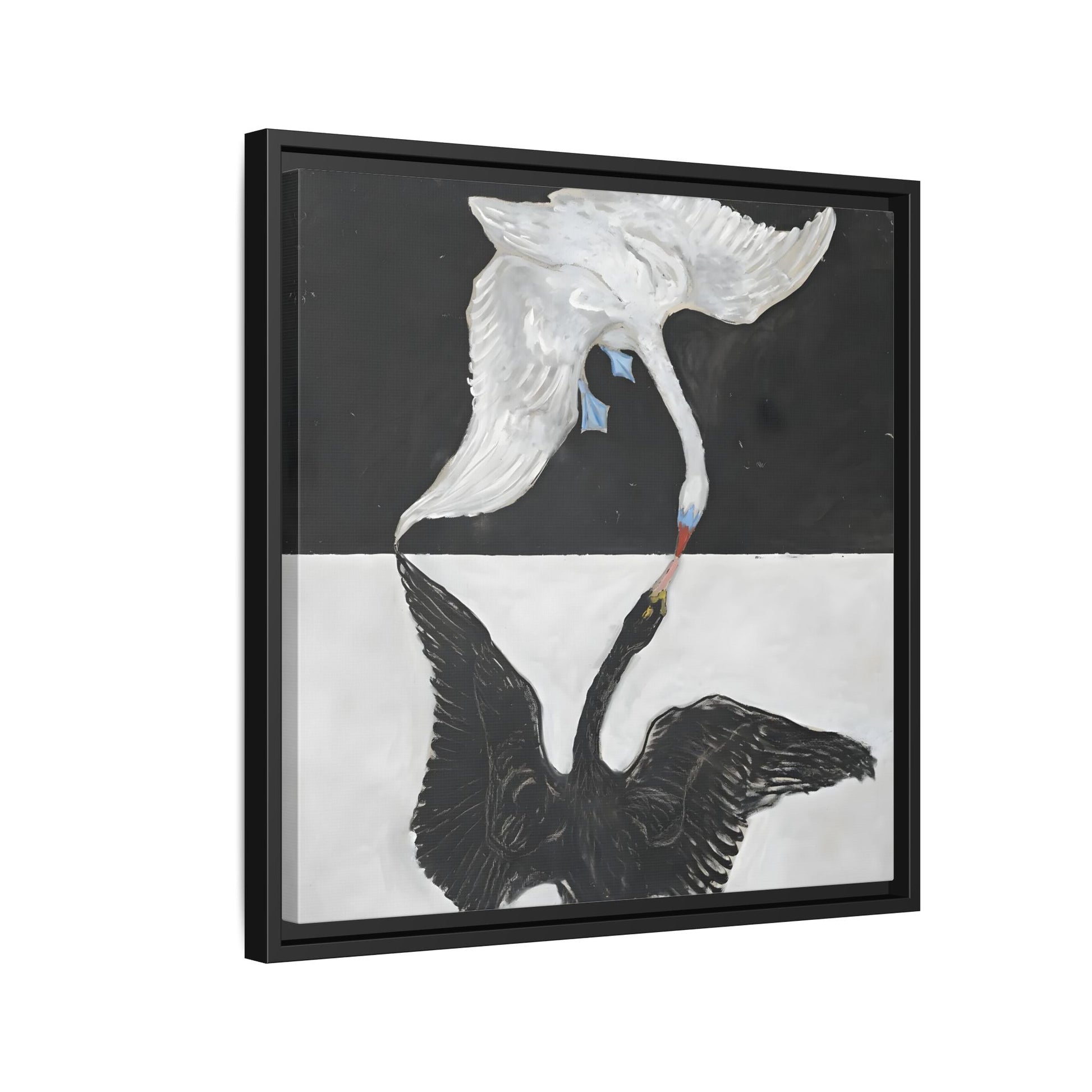 Hilma Af Klint Swan Canvas Print - Black White Wall Art - YesArtYes