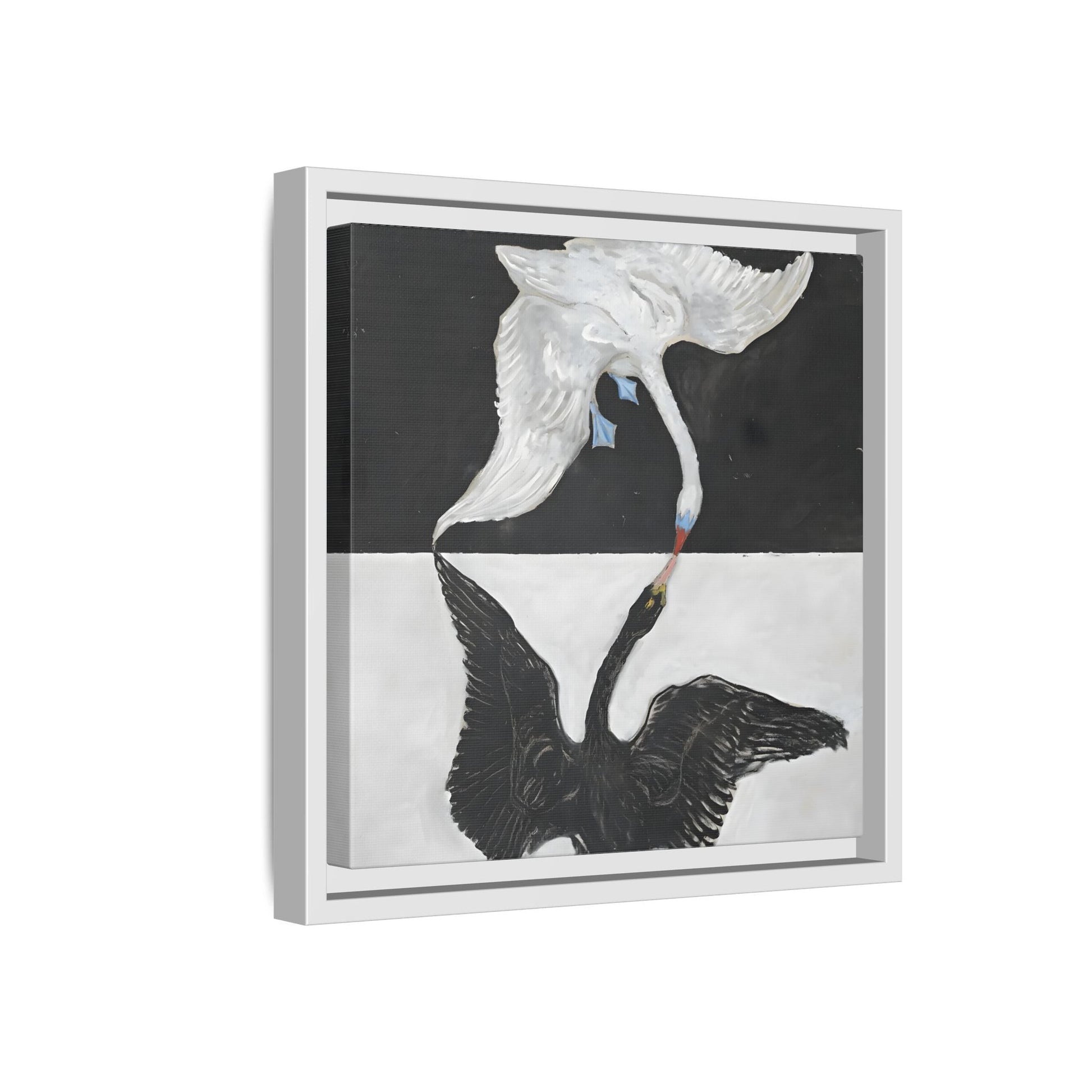 Hilma Af Klint Swan Canvas Print - Black White Wall Art - YesArtYes