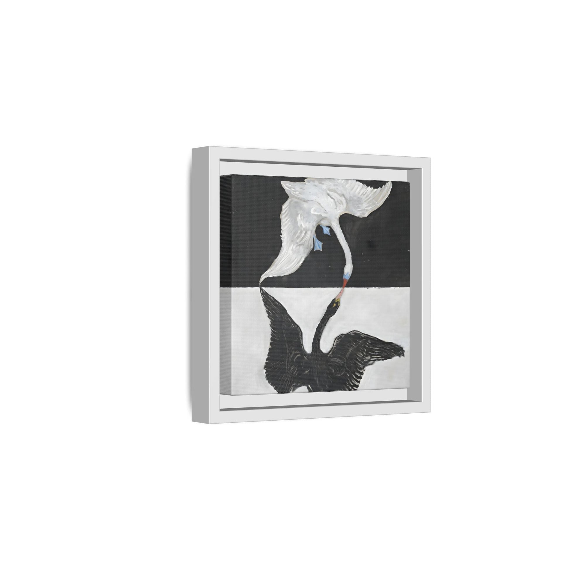 Hilma Af Klint Swan Canvas Print - Black White Wall Art - YesArtYes