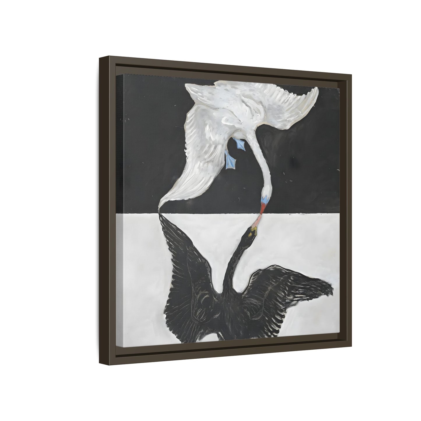 Hilma Af Klint Swan Canvas Print - Black White Wall Art - YesArtYes