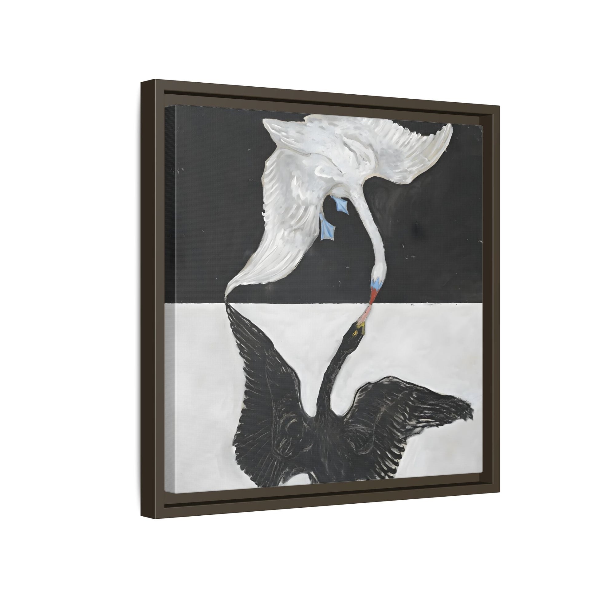 Hilma Af Klint Swan Canvas Print - Black White Wall Art - YesArtYes