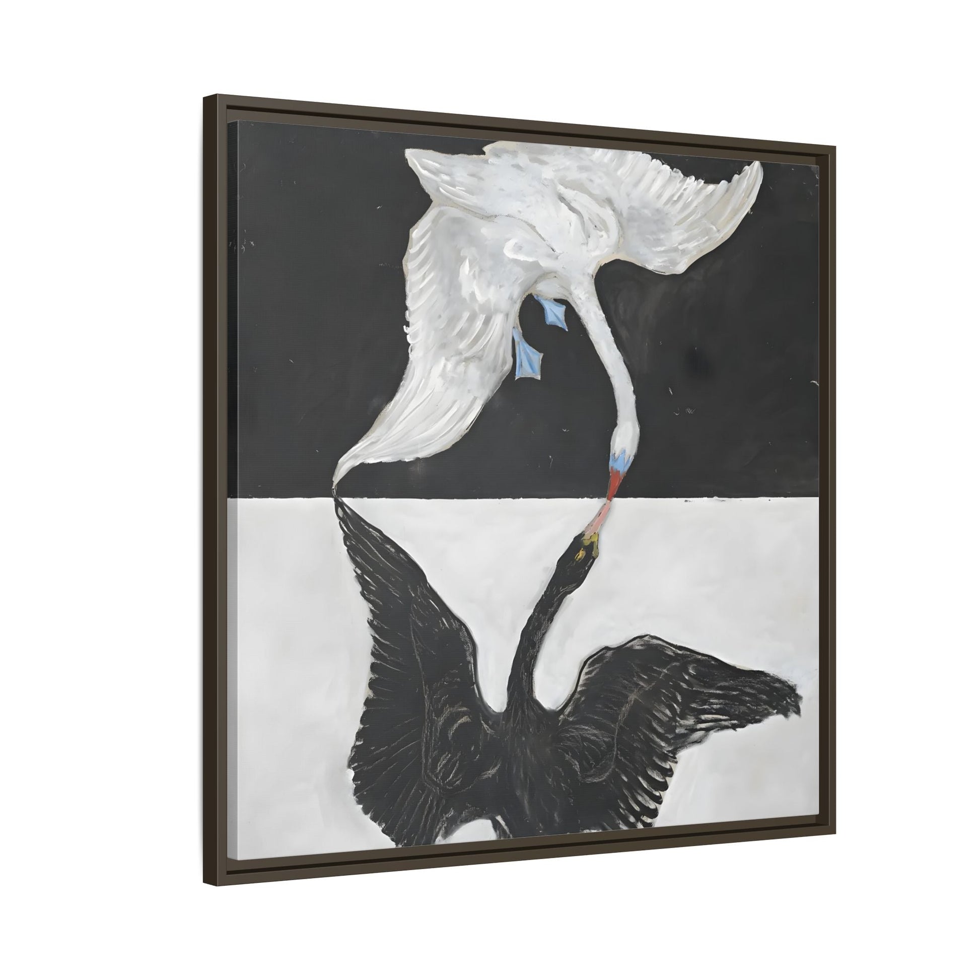 Hilma Af Klint Swan Canvas Print - Black White Wall Art - YesArtYes