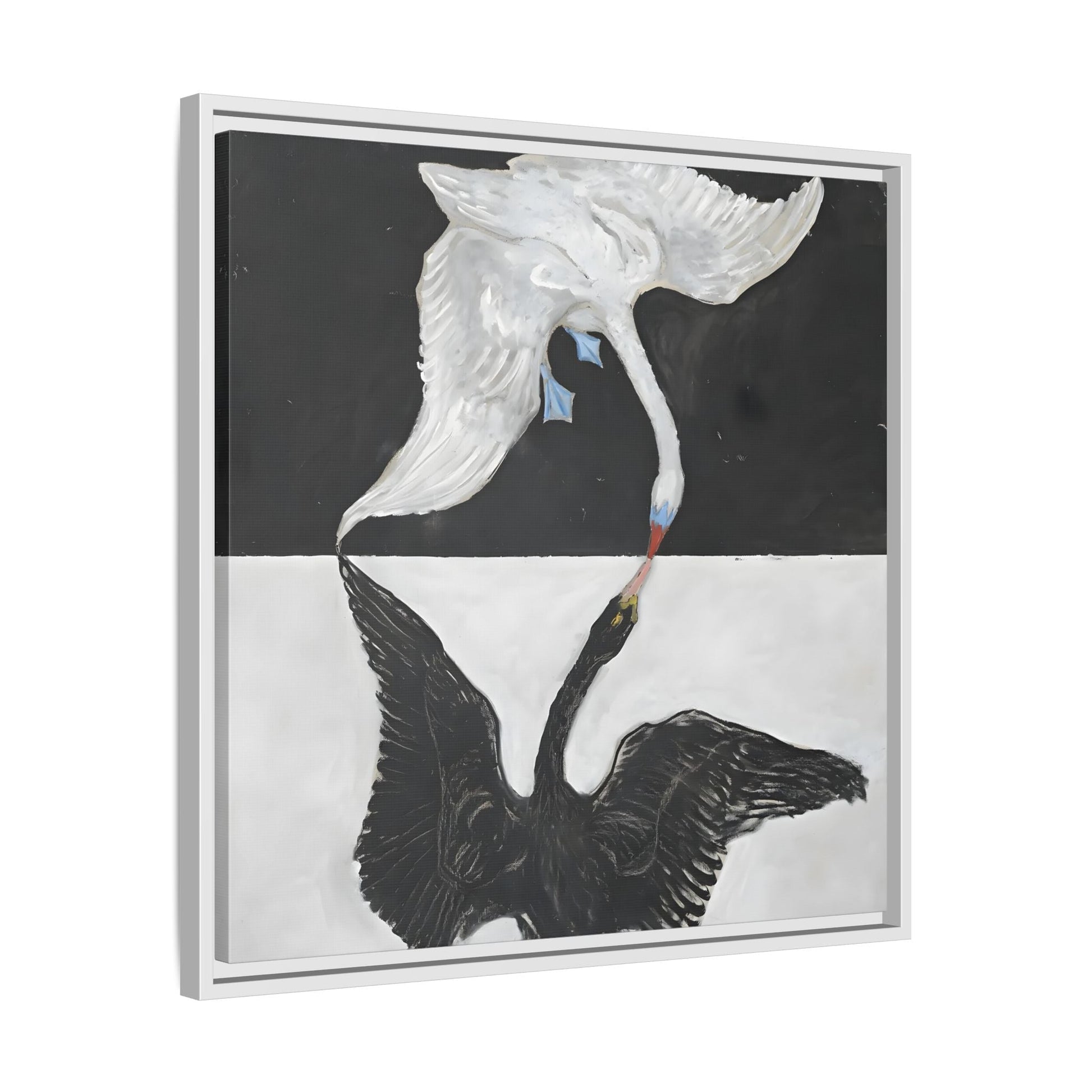 Hilma Af Klint Swan Canvas Print - Black White Wall Art - YesArtYes