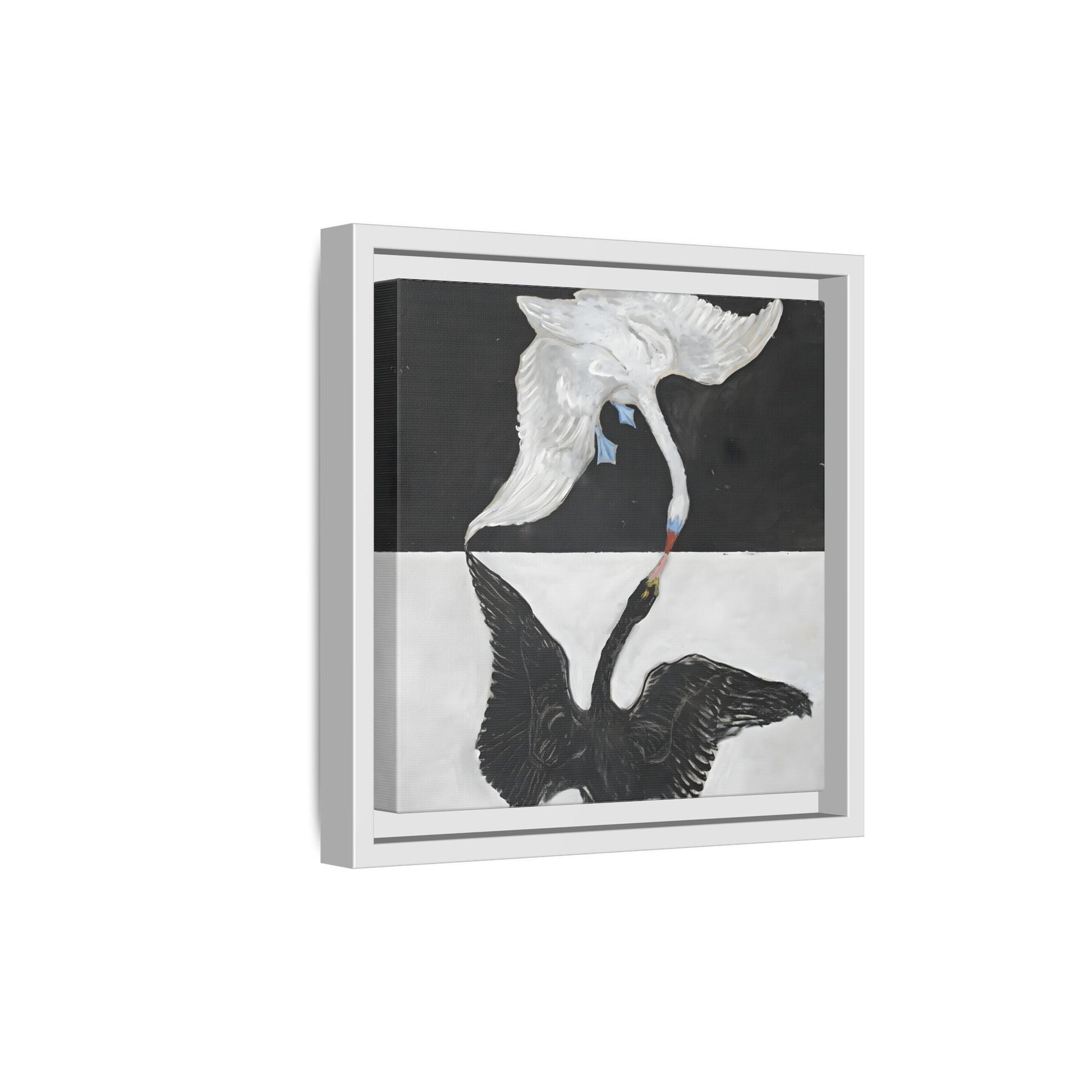 Hilma Af Klint Swan Canvas Print - Black White Wall Art - YesArtYes