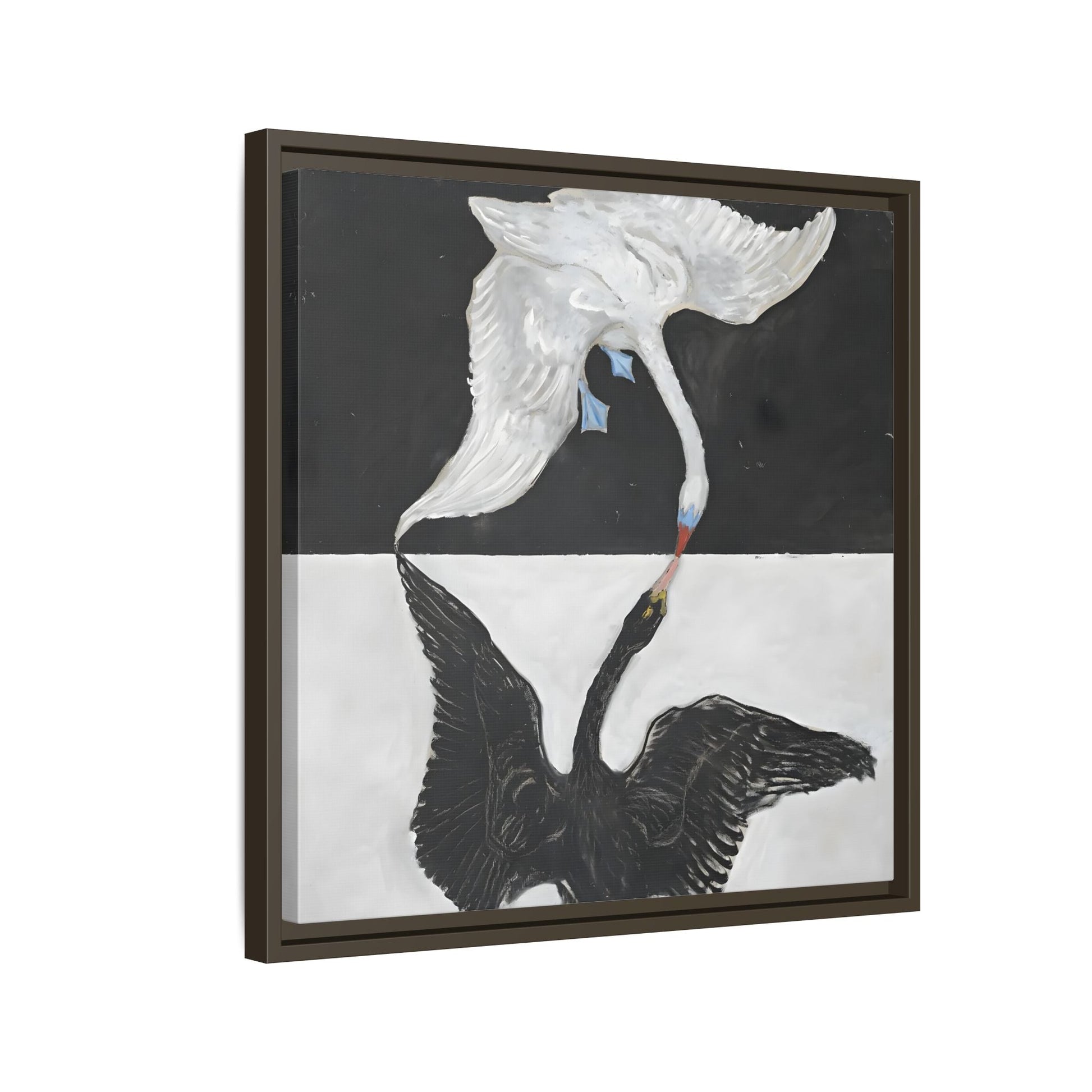 Hilma Af Klint Swan Canvas Print - Black White Wall Art - YesArtYes