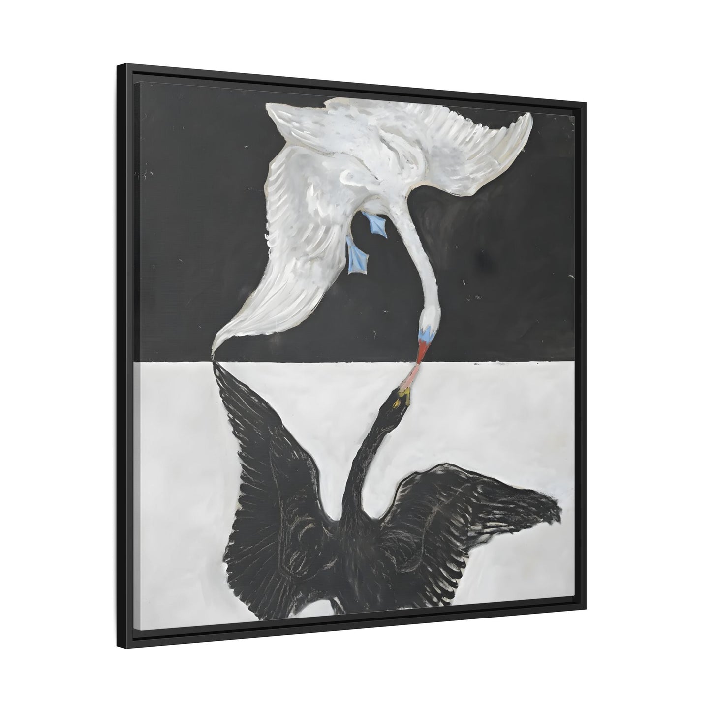 Hilma Af Klint Swan Canvas Print - Black White Wall Art - YesArtYes