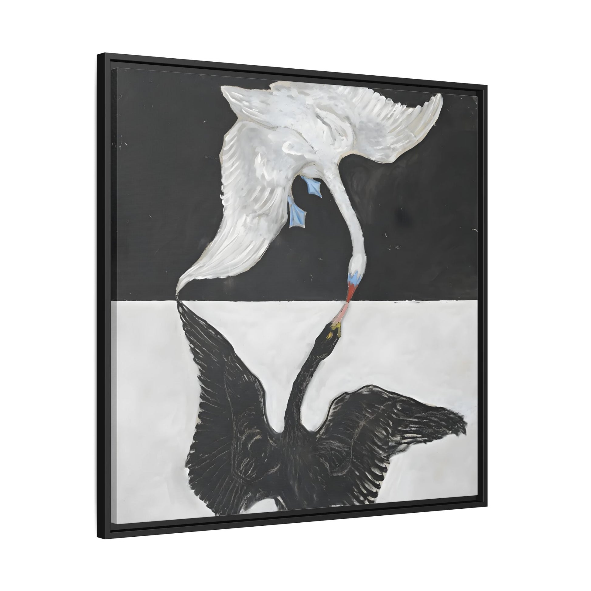 Hilma Af Klint Swan Canvas Print - Black White Wall Art - YesArtYes