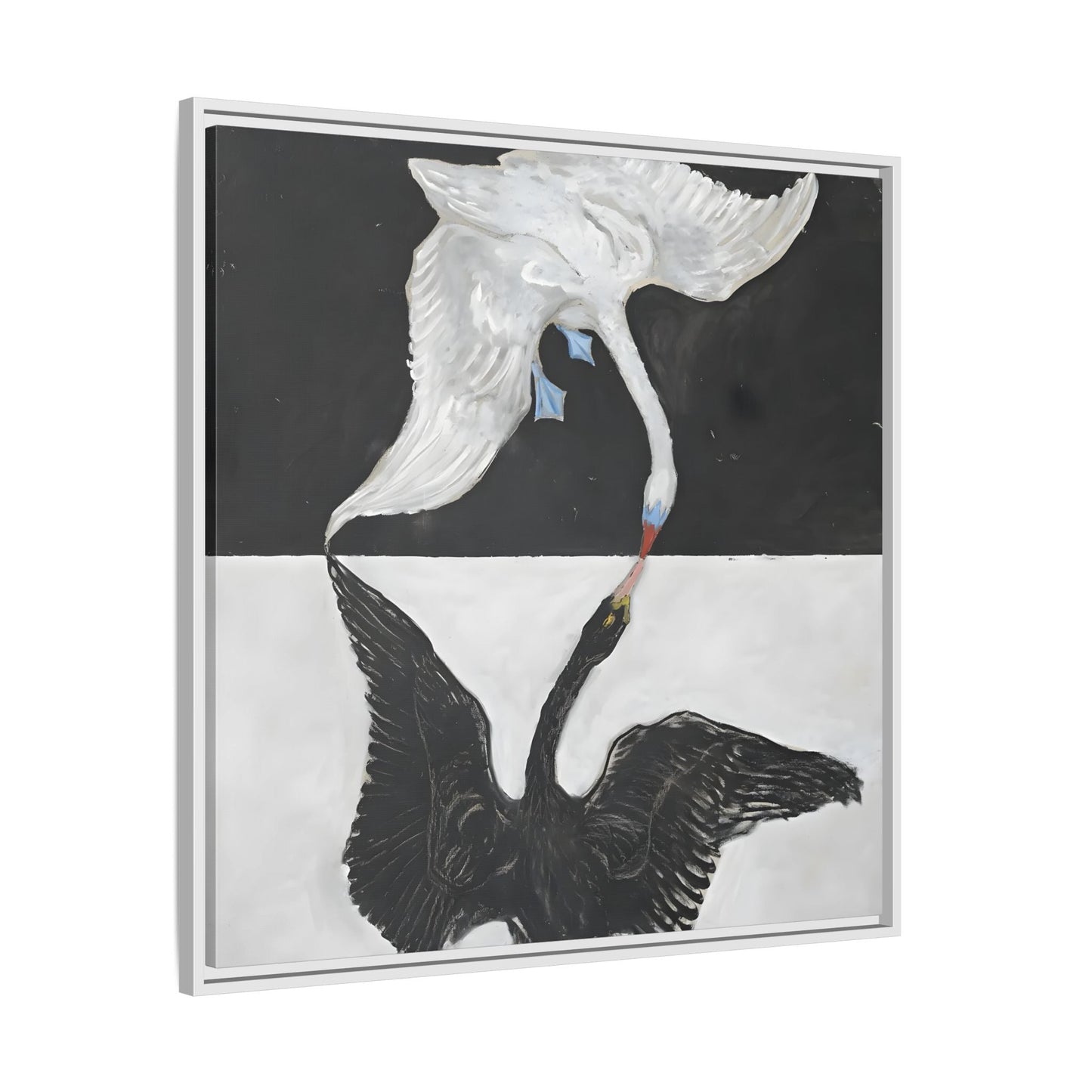 Hilma Af Klint Swan Canvas Print - Black White Wall Art - YesArtYes