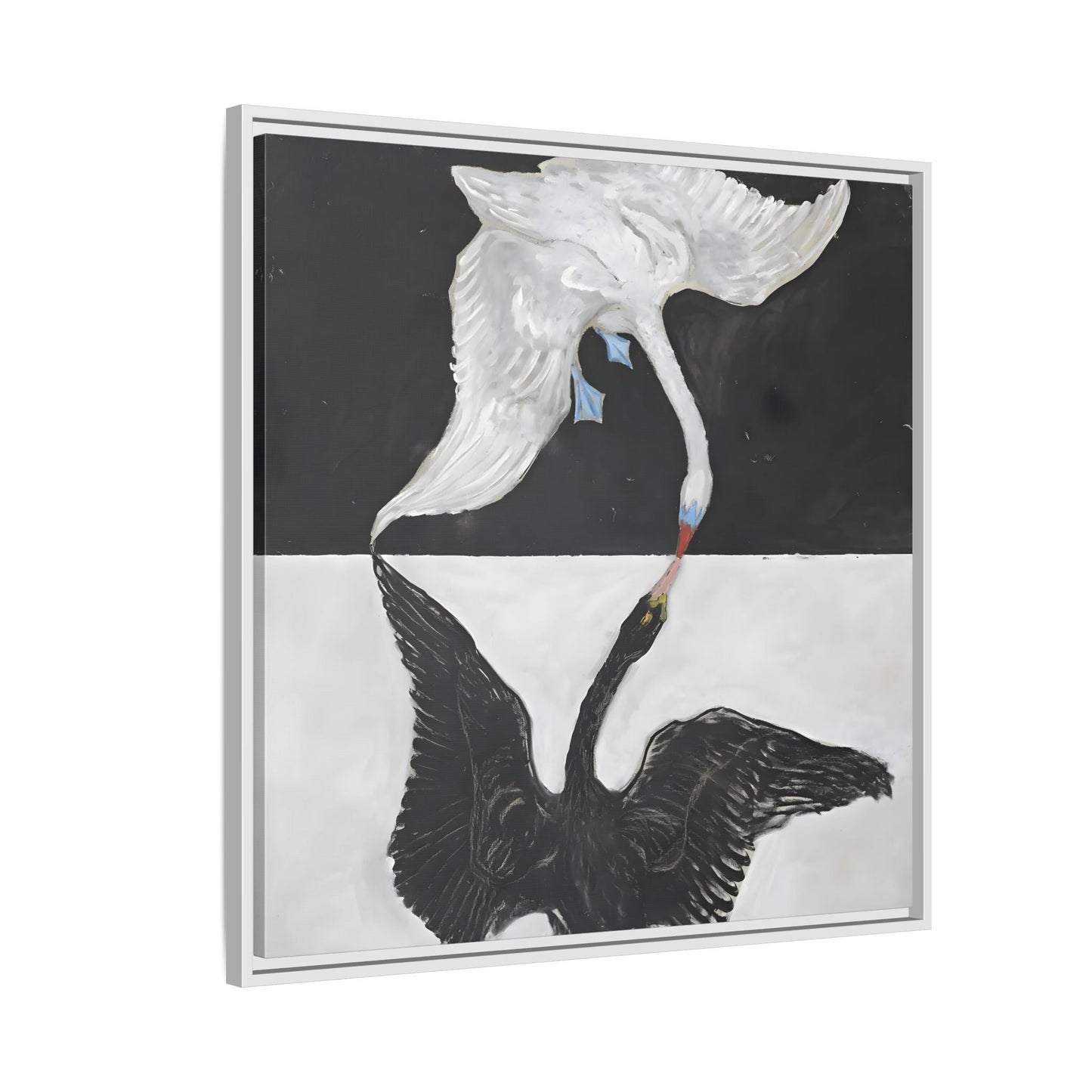Hilma Af Klint Swan Canvas Print - Black White Wall Art - YesArtYes